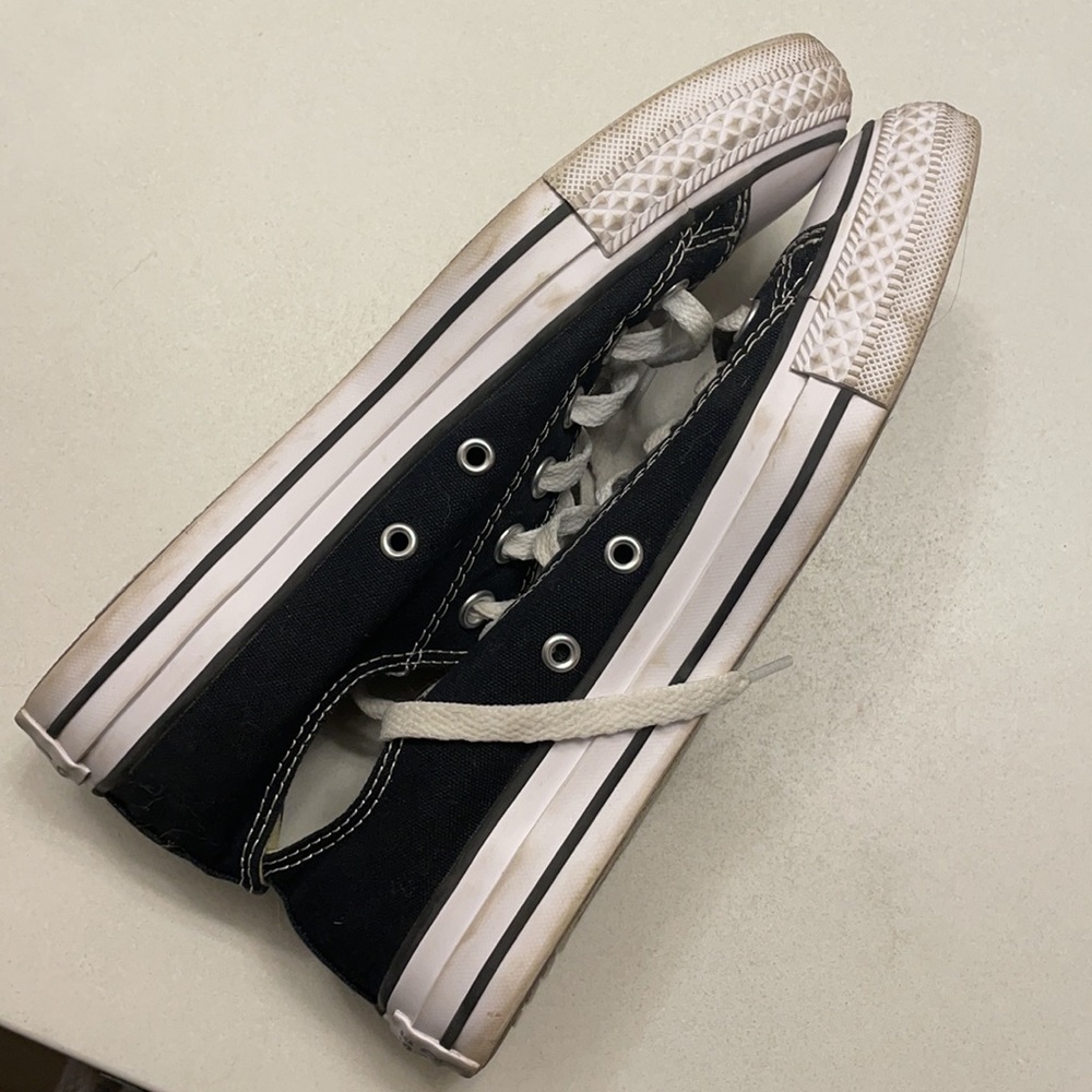 Converse All Star Low Top Sneakers Black Chucks - Picture 8 of 10
